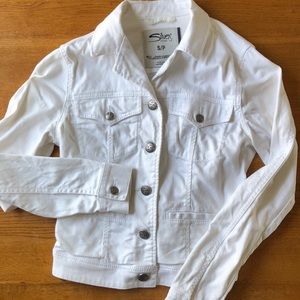 White Silver Jean Jacket